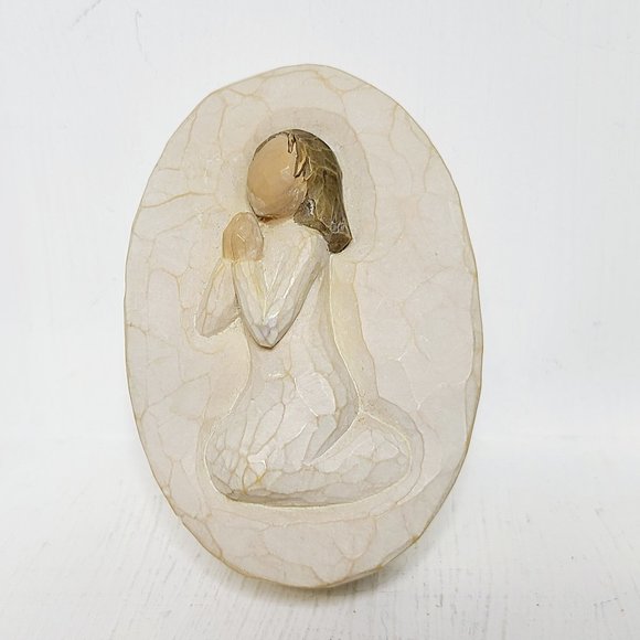 WILLOW TREE® Demdaco "Angel of Prayer" TRINKET BOX ©2003 Susan Lordi 2.5"x4" GUC - Picture 1 of 7